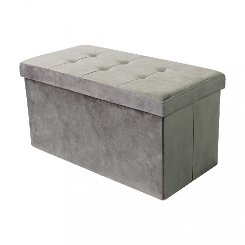 MILANI HOME IRO - pouf rettangolare in velluto