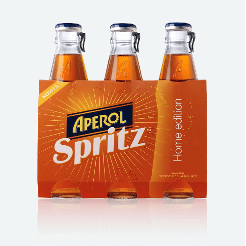 Aperol spritz aperitivo poco alcolico confezione 24 bottiglie di vetro da 175 ml