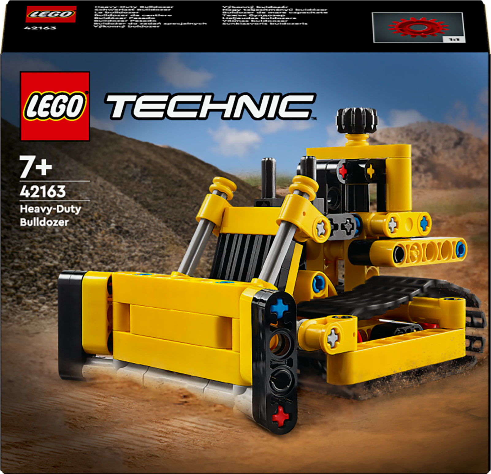 LEGO Technic 42163 Bulldozer da Cantiere, Giochi per Bambini e Bambine di 7+ Anni LEGO Bulldozer da cantiere
