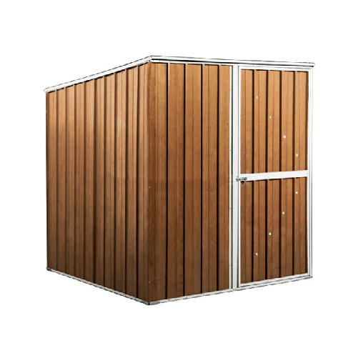 Box lamiera 175x185cm x h1.92m - 70KG - 2,92mq deposito attrezzi in Acciaio Zincato - LEGNO