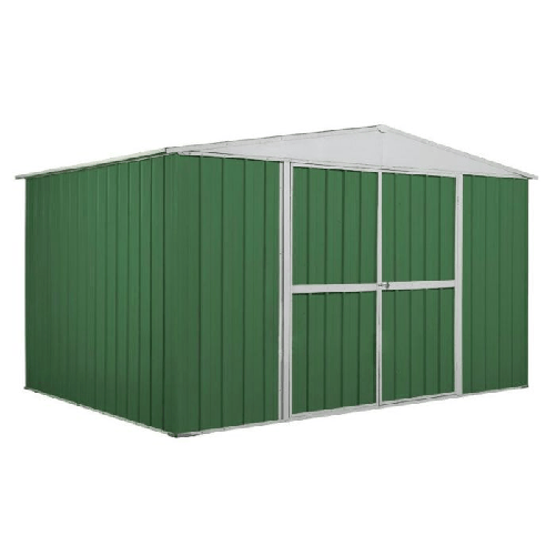 Box in Acciaio Zincato 360x260cm x h2.12m - 130KG - 9,36mq garage deposito attrezzi - VERDE