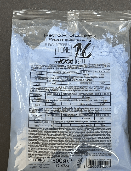 DECOLORANTE I-TONETEN SHADES RETRO' 500 GR IN BUSTA
