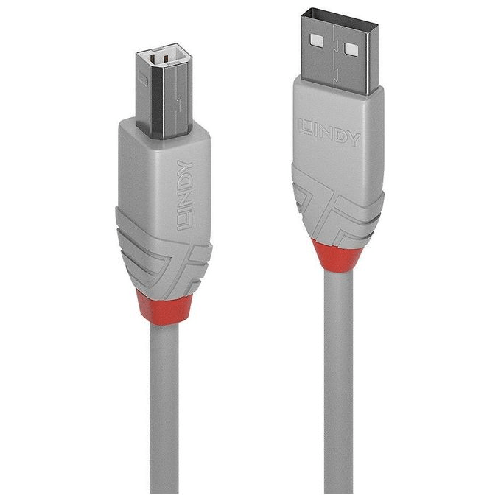 Lindy 36682 cavo USB 1 m USB 2.0 USB A USB B Grigio Lindy 36682 cavo USB USB 2.0 1 m USB A USB B Grigio