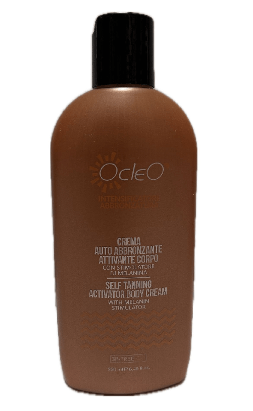 CREMA AUTO ABBRONZANTE ATTIVANTE CORPO CON STIMOLATORE DI MELANINA OCLEO' 250 ML
