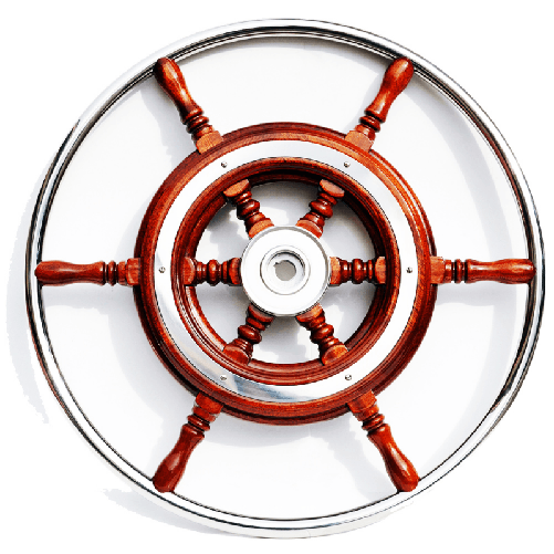 Timone con cerchio inox cm 52 45.161.52