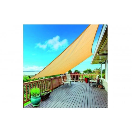 Tenda a Vela 3x3 Quadrata Telo Ombreggiante da Giardino Esterno Parasole
