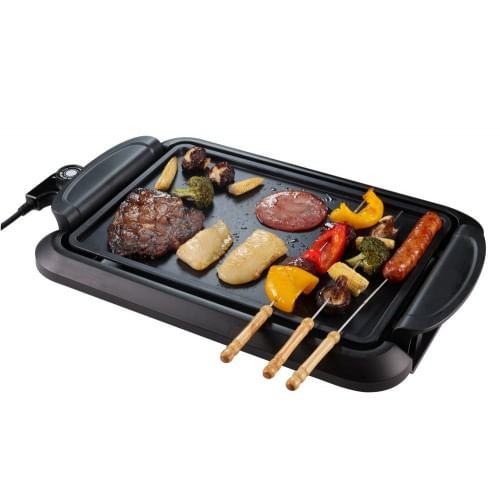 Piastra Elettrica Portatile per Cucinare Bistecchiera Portatile da Tavolo Cucina