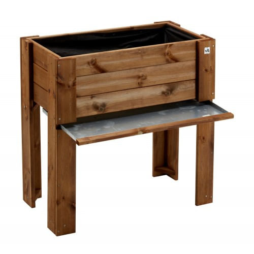 Fioriera 80x40 Orto Rialzato Urbano da Balcone Giardino Pensile Vaso in Legno