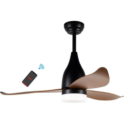 Ventilatore da Soffitto con Luce a Led e Telecomando in ABS Estate Inverno Wifi