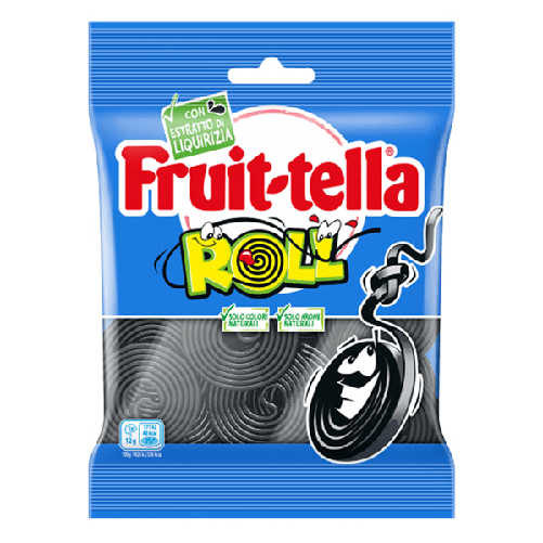 Fruit-tella Caramelle gommose Fruit-tella Liquirizie Roll f.to pocket 90gr