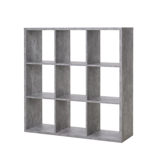 Libreria a Cubi Giorno Grigia Moderna Mensole Legno Divisorio Scaffali Ufficio