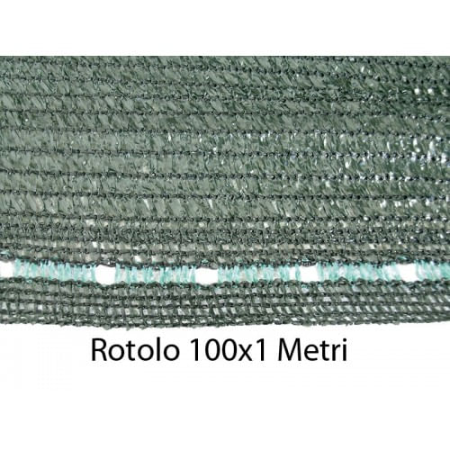Telo Ombreggiante 1x100 Metri Verde per Recinzione Copertura Privacy Parasole