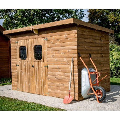 Casetta 3x2 in Legno a Pannelli 19 mm Senza Pavimento Tetto Acciaio da Giardino