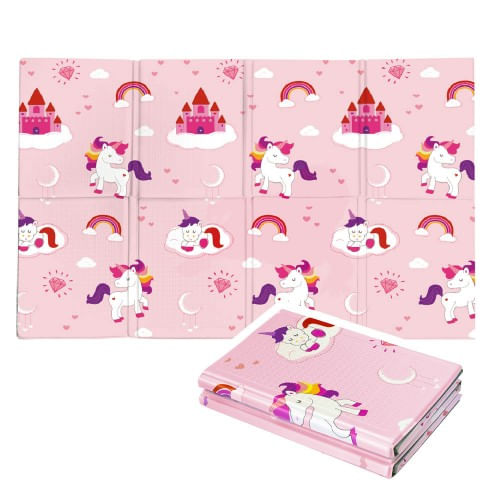 Pavimento Antitrauma Unicorno 120x90 Pieghevole Tappeto per Bambini