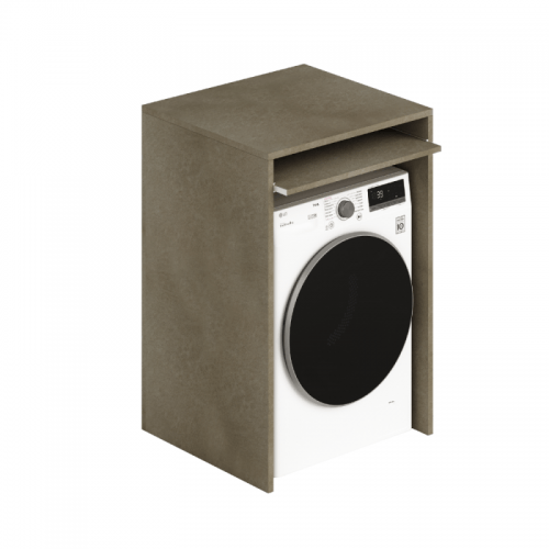 Mobiletto per Bagno Lavanderia Copri Lavatrice Asciugatrice in Legno