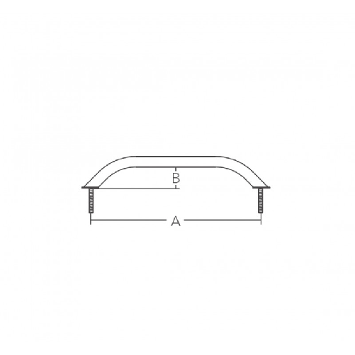 MANIGLIA INOX 316 MM. 220