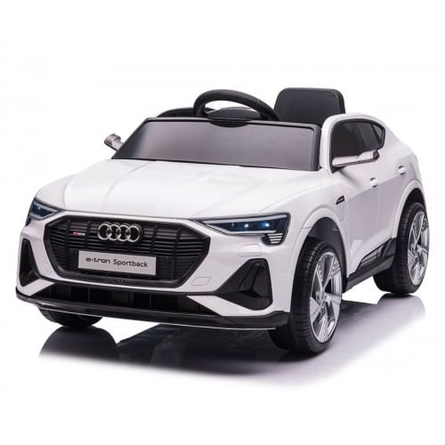 Audi E Tron Bianca Auto Macchina Elettrica Bambini a Batteria Telecomandata