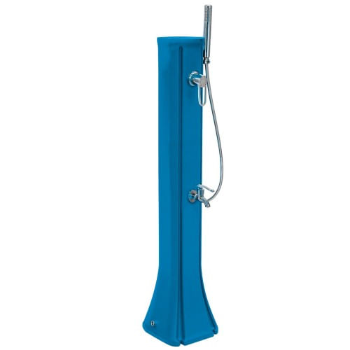 Doccia Riscaldamento Solare 23 litri Blu in Resina da Giardino Esterno Piscina