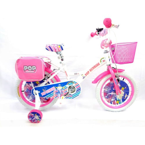 Bicicletta per Bambina Ruota 12 Pollici 2 3 4 Anni con Rotelle