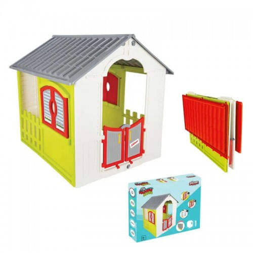 Casetta per Bambini Pieghevole in Resina Plastica Giardino Esterno Salvaspazio