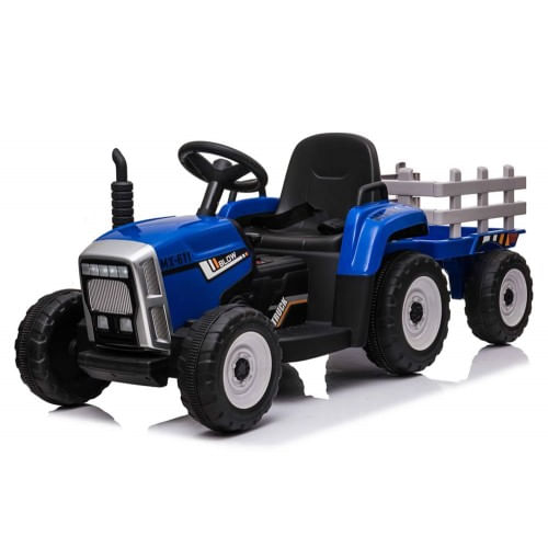 Trattore e Rimorchio Macchina Elettrica per Bambini a Batteria 12V Telecomandata