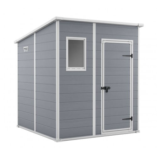 Keter Pidema:Casetta Keter da giardino in resina grigia Keter Manor Pent 6x6