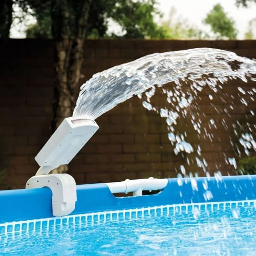 Intex Cascata Fontana a Led per Piscina Fuoriterra Spruzzino Luce Multicolore