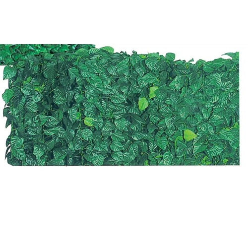 Siepe Finta 1.5x20 Lauro Sintetica Arella Sempreverde Artificiale Recinzione