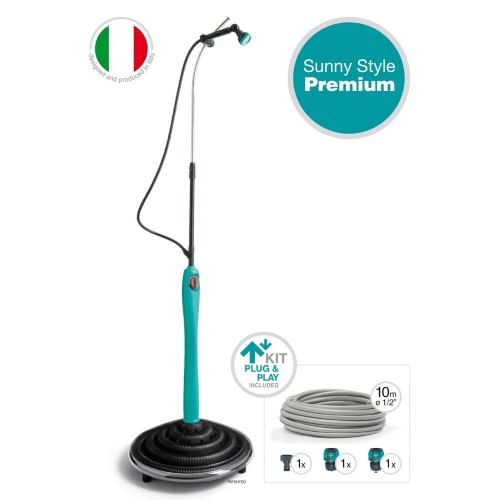 Doccia Solare da Giardino Serbatoio Acqua Calda Attacchi e Tubo Esterno Piscina