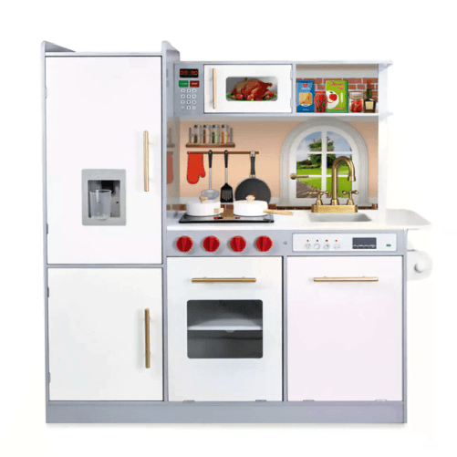 Cucina in Legno con Accessori e Suoni