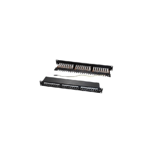 WP Europe Pannello 1u con 24 Rj45s Cat.6a Nero WP WPC-PAN-6AF-24 pezzo di pannello 1U
