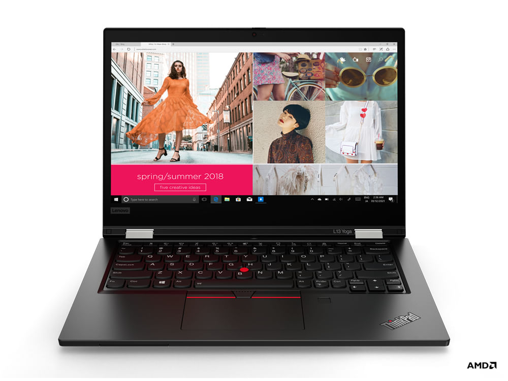 Lenovo ThinkPad L13 Yoga Gen 2 (AMD) AMD Ryzen 5 PRO 5650U Ibrido (2 in 1) 33,8 cm (13.3") Touch screen Full HD 8 GB DDR4-SDRAM 512 GB SSD Wi-Fi 6 (8