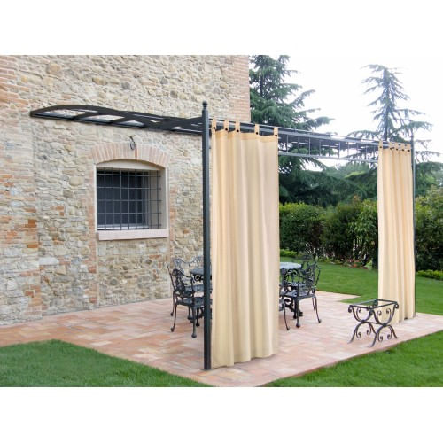 Tenda a Bretella per Gazebo Pergola Arredamento Paravento Telo Parasole Esterno