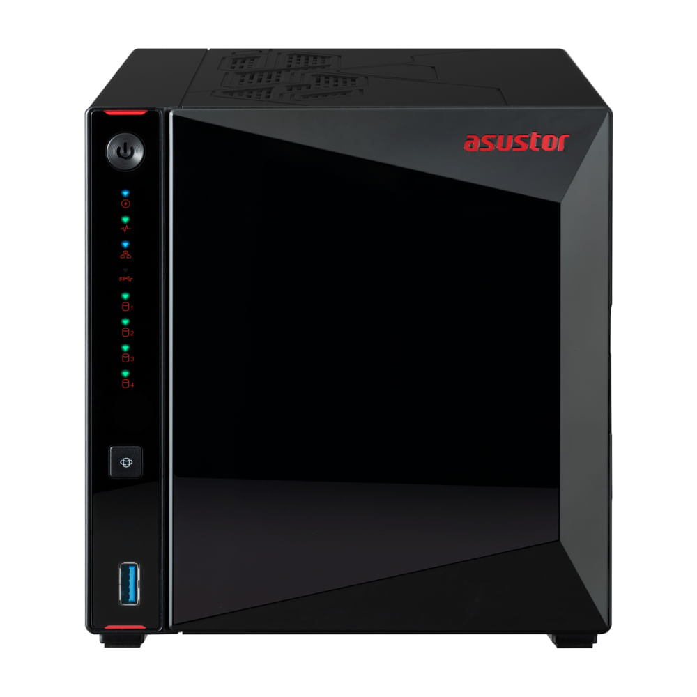 Asustor AS5404T server NAS e di archiviazione Intel Celeron N5105 4 GB DDR4 0 TB ADM Nero