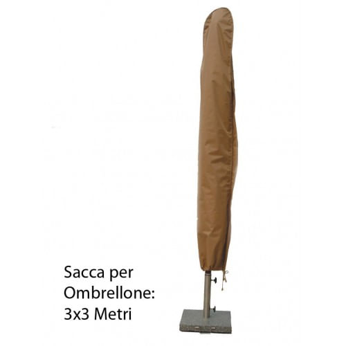 Sacca Custodia Copri Ombrellone 3x3 Palo Centrale da Esterno Giardino Telo