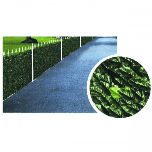 Arella Siepe Finta 1x3 Foglie Lauro Sempreverde Esterno Balcone Sintetica Rete