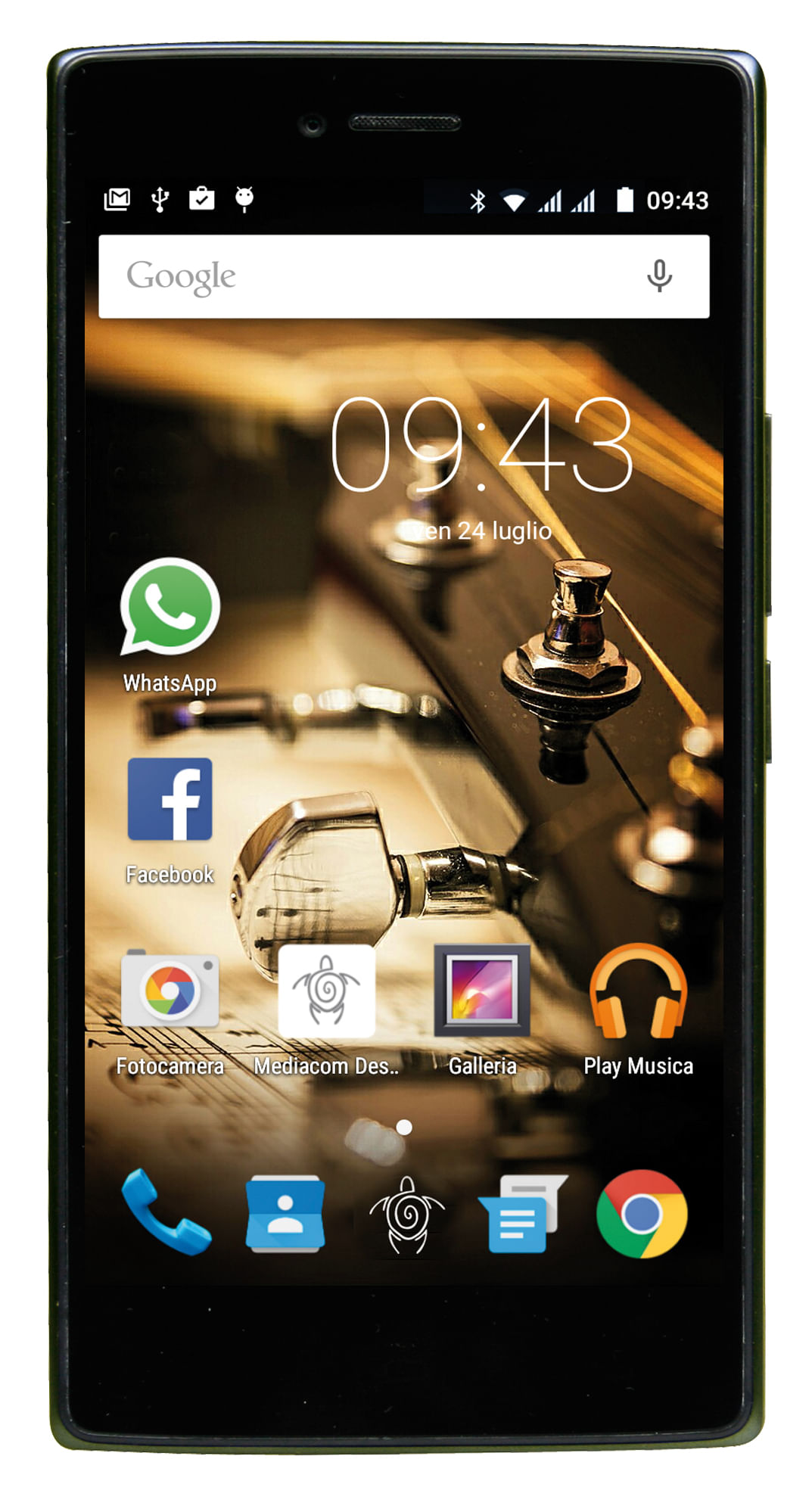 Mediacom PhonePad Duo X530U 12,7 cm (5') Doppia SIM Android 5.1 4G Micro-USB 3 GB 16 GB 2350 mAh Oro Mediacom PhonePad Duo X530U 12,7 cm (5") Doppia S