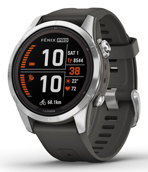 Garmin fēnix 7S Pro 3,05 cm (1.2") MIP 42 mm Digitale 240 x 240 Pixel Touch screen Argento Wi-Fi GPS (satellitare)