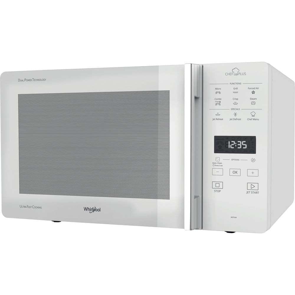 Whirlpool Microonde con Grill Whirlpool Corporation MCP349/WH 25L Bianco 800 W 25 L Whirlpool Chef Plus Microonde a libera installazione - MCP 349 WH