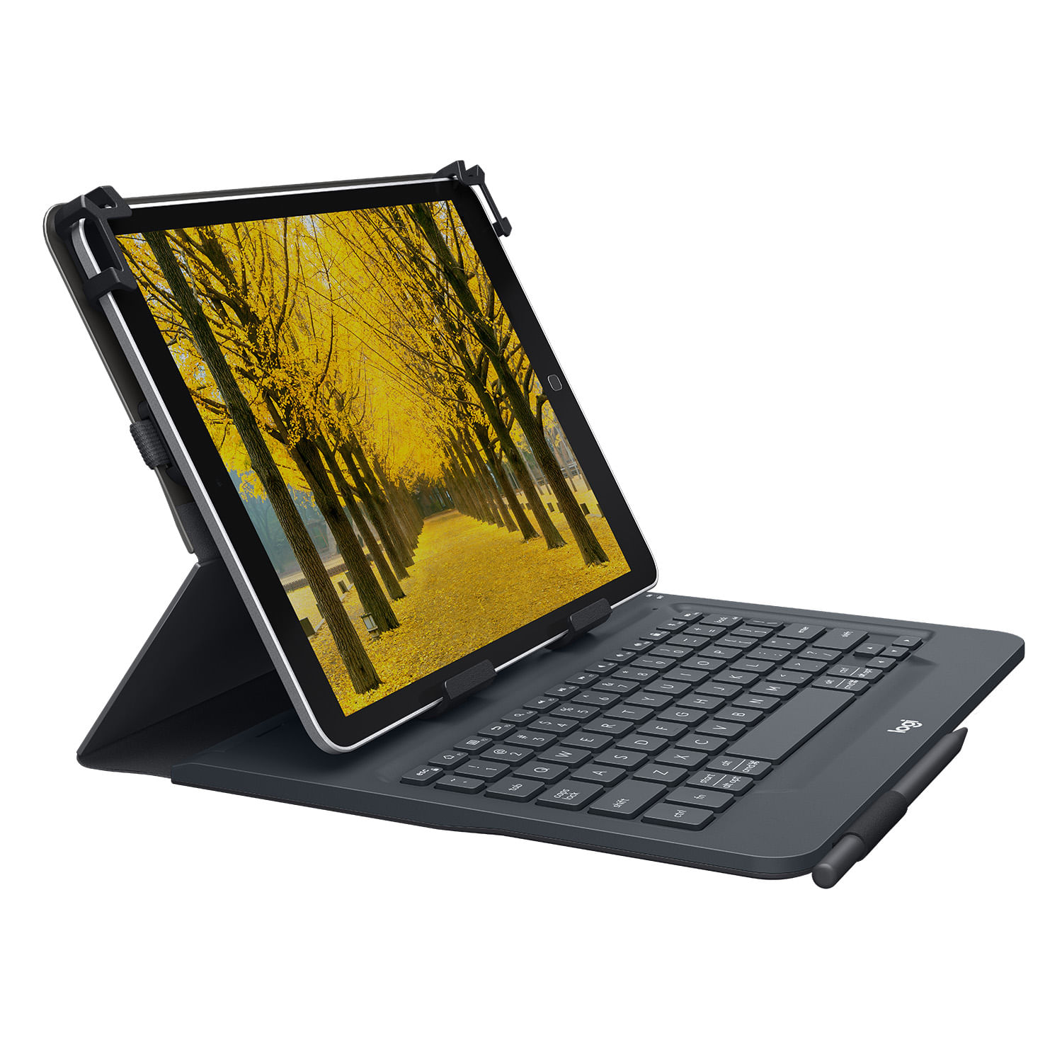 Logitech Universal Folio Nero Bluetooth QWERTY Spagnolo Logitech Universal Folio QWERTY Spagnolo Bluetooth Nero