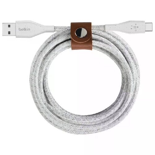Belkin DuraTek Plus cavo USB USB 2.0 1,2 m USB A USB C Bianco