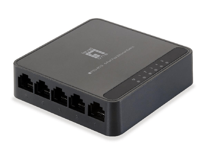 Level One Levelone feu-0512 switch ethernet non gestito 5 porte fast ethernet 10/100 nero LevelOne FEU-0512 switch di rete Non gestito Fast Ethernet (