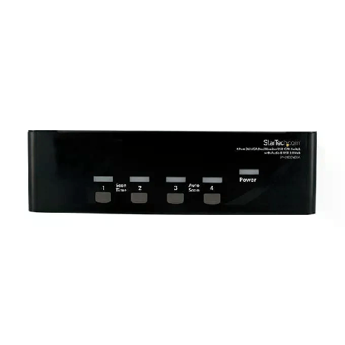 StarTech.com Switch KVM doppio monitor VGA DVI 4 porte USB con audio e hub USB 2.0