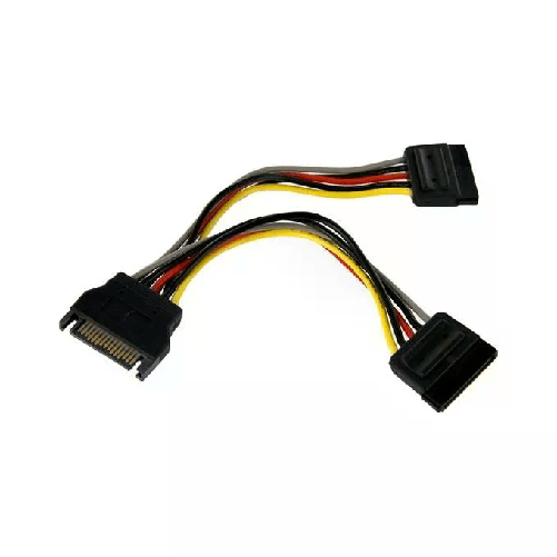 StarTech.com Cavo di alimentazione SATA - Cavo Sdoppiatore Y di Alimentazione SATA - Connettore alimentazione splitter SATA M/F da 15 cm