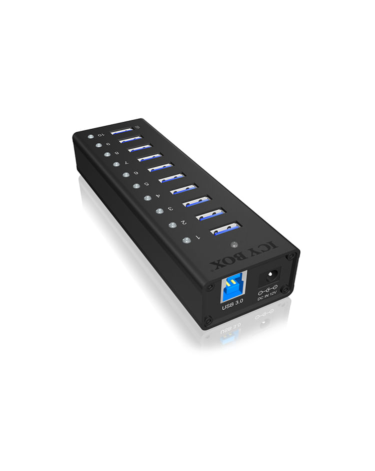 ICY BOX IB-AC6110 USB 3.2 Gen 1 (3.1 Gen 1) Type-B 5000 Mbit/s Nero