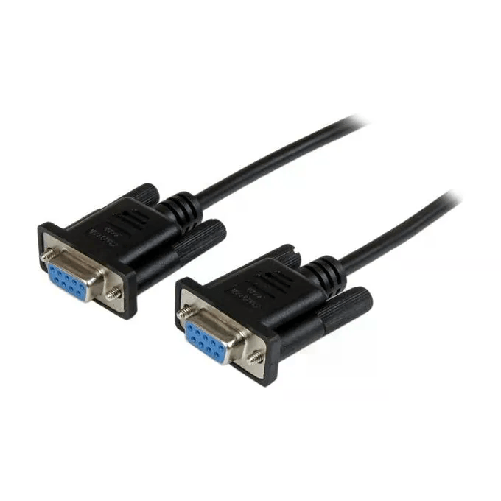StarTech.com Cavo Seriale RS232 / DB9 Null Modem da 2m - nero Femmina/Femmina