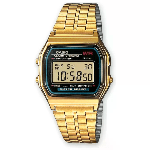 Casio Orologio Unisex Casio A159WGEA-1EF Dorato (Ø 33 mm) (Ø 34 mm) Casio A159WGEA-1EF orologio Orologio da polso Oro, Argento