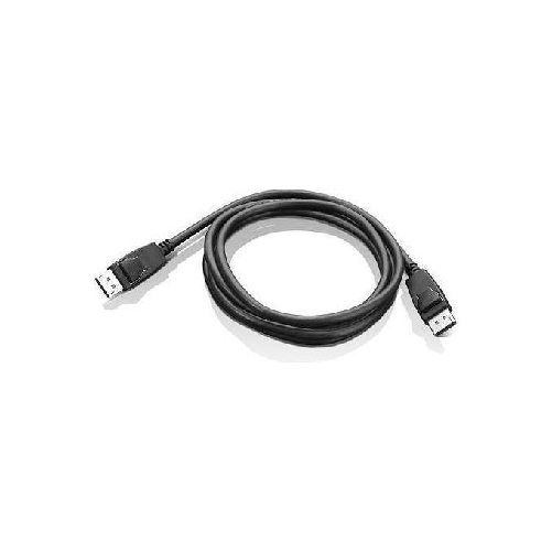 Lenovo cavo displayport 1.8m nero m/m 4k 21.6gbps compatibile 3d dp v1.2 Lenovo DisplayPort 1,8 m Nero