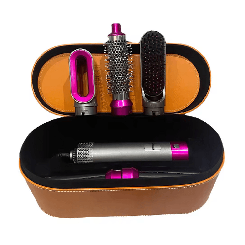 Asciugacapelli 5 In 1 Set Spazzole Capelli Pettine Ad Aria Calda Arricciacapelli -