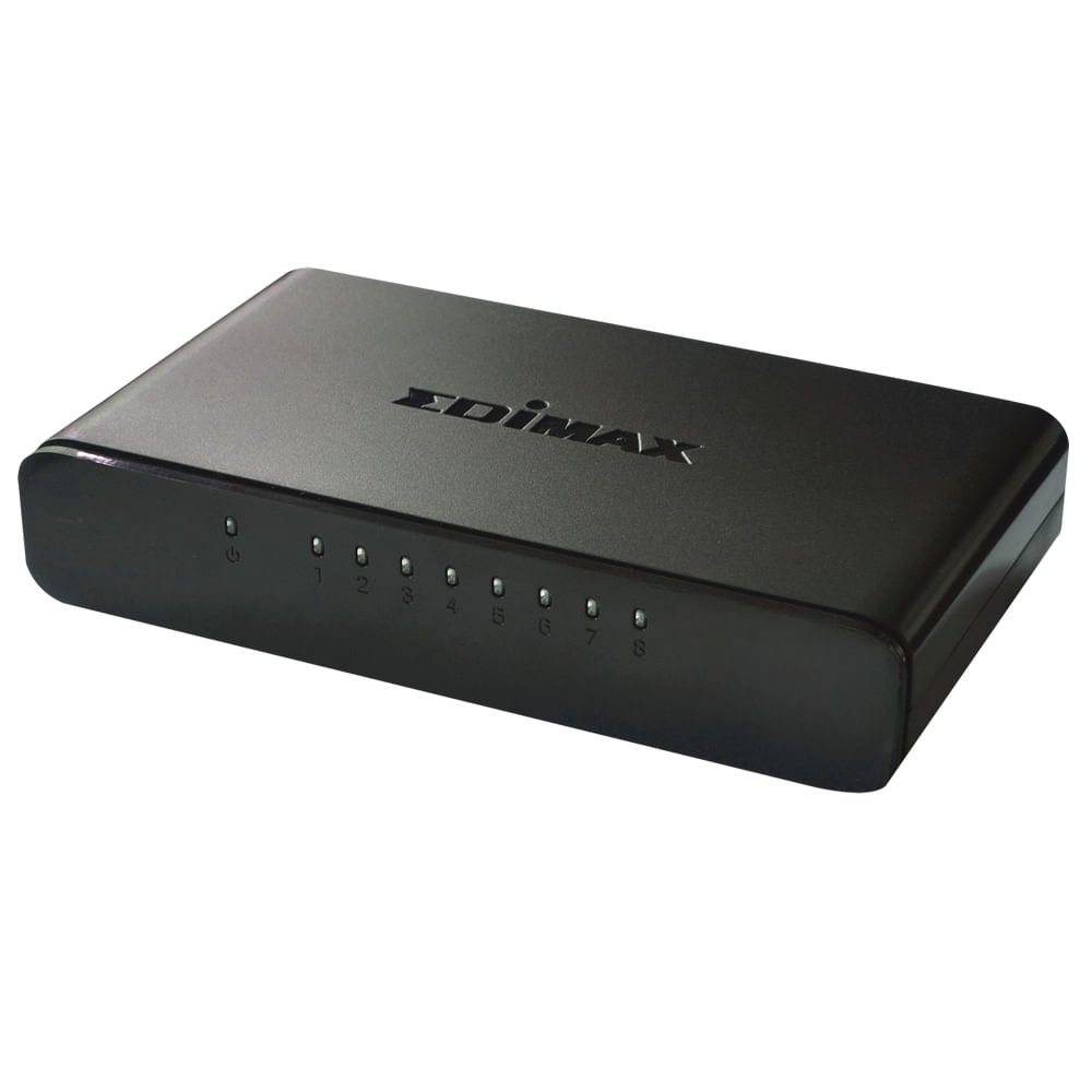 Edimax ES-3308P V2 switch di rete Gestito Fast Ethernet (10/100) Nero
